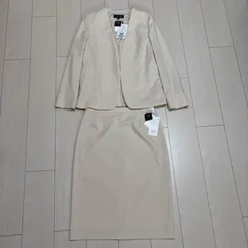 INDIVI UV컷 베이지 스커트 셋업 수트 사이즈 40