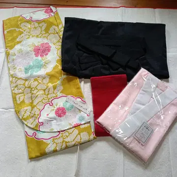 화려한 꽃무늬 하카마 세트