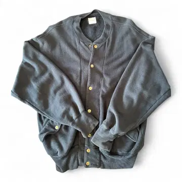 [ 빈티지 ] Karl Helmut 맨투맨 가디건 노카라 블랙