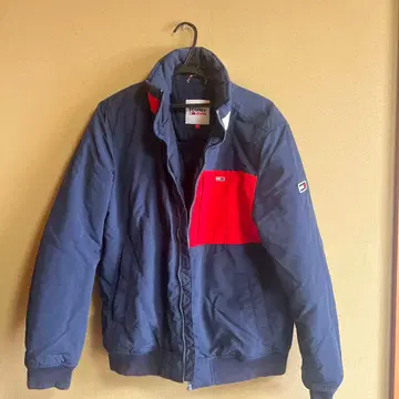 TOMMY JEANS 다운 자켓 M 네이비/레드