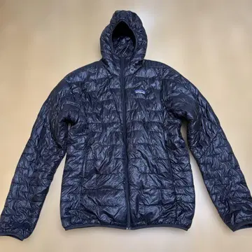 patagonia 후드 부착 다운 자켓 블랙