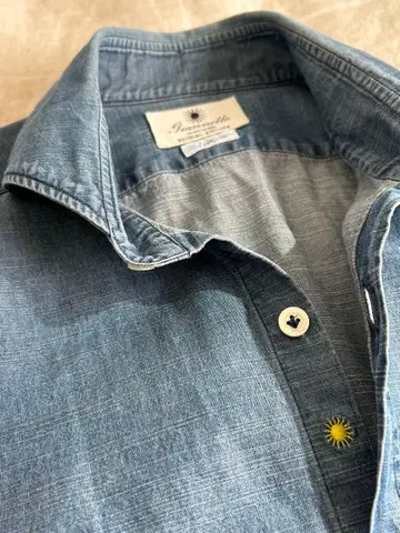 Giannetto 샴브레이 슬림핏 S