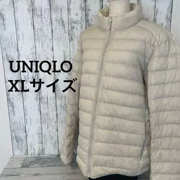 유니클로 울트라 라이트 다운 자켓 아이보리 사이즈 XL