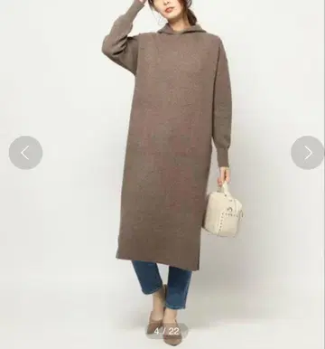 BARNYARDSTORM*롱 후디 니트 원피스