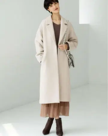 그린 레이블 유나이티드 애로우즈 체스터 코트