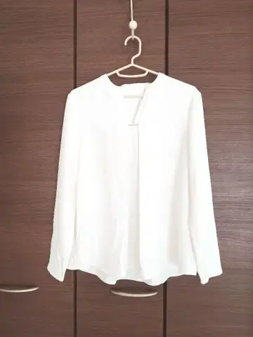 PLST 화이트 긴팔 셔츠