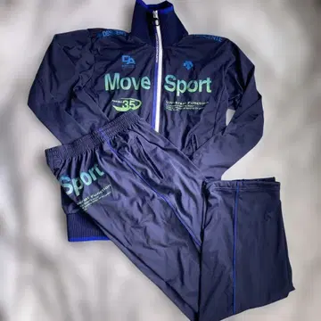DESCENTE Move Sport 저리 상하의 세트 다크 네이비 M