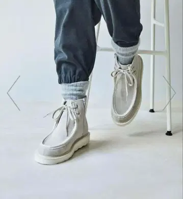 미사용 ] studioCLIP 모카신 부츠 라이트 그레이 L