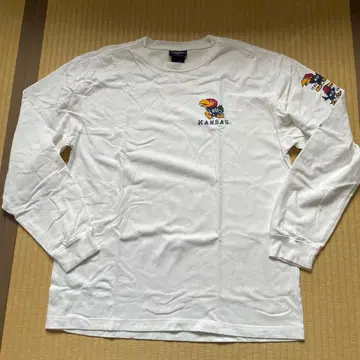 캔자스 대학 롱 슬리브 T셔츠 KANSAS 로고 KU 제이호크스