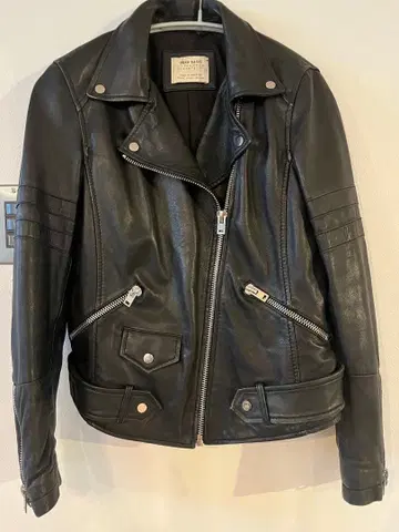 ZARA 라무 레더 라이더 천연 가죽 자켓