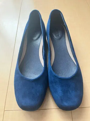 캠퍼 웨지솔 펌프스 37 블루 새상품급