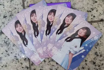 노기자카46 신참자 솔로 그림체 카드 x 5 나가시마 린오