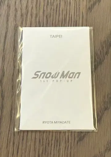 SnowMan 1st POPUP 타이베이 미야타테 료타 포토 카드 C