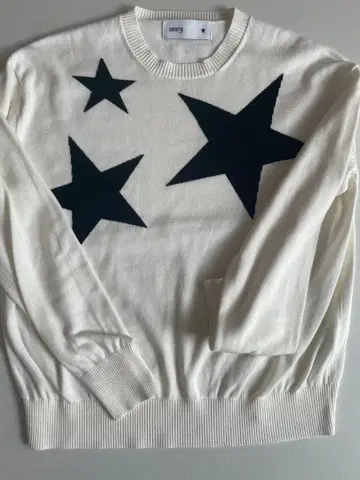 Converse tokyo 별 패턴 얇은 소재 긴팔 니트 스웨터