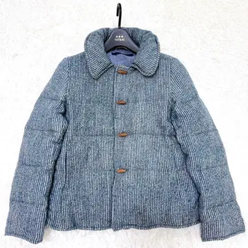 45R 다운 자켓 스트라이프 토글 버튼 울 다운 사이즈 3