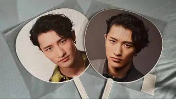 [미개봉 새상품] 이와모토 테루 부채 2종 세트