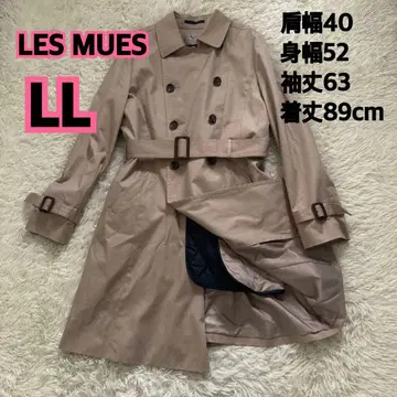 새상품급 LES MUES 베이지 트렌치코트 빅 사이즈 LL 사이즈