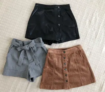 ZARA 미니 스커트 숏팬츠 XS 3종 세트