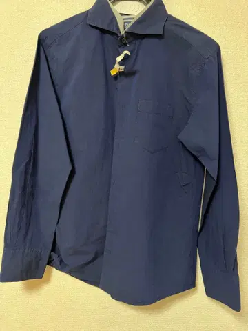 고급입니다! MAURIZIO BALDASSARI 네이비 긴팔 셔츠