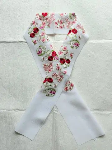 순수 실크 자수 장식용 깃: 미후지(미사용 새상품) 후리소데 예복용