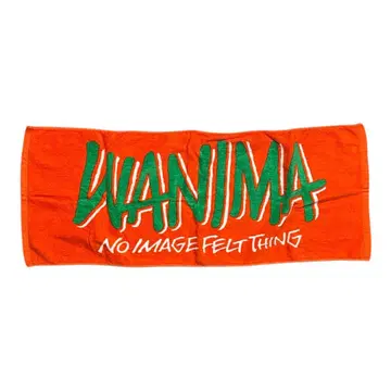 WANIMA 타월 오렌지 컬러 로고