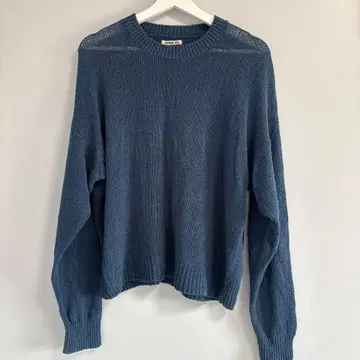 CORKSCREW YARN KNIT BIG P O 크루넥 니트