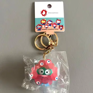 새상품 산리오 미야쿠미야쿠 콜라보 클리어 키링 한교동 오사카 만박