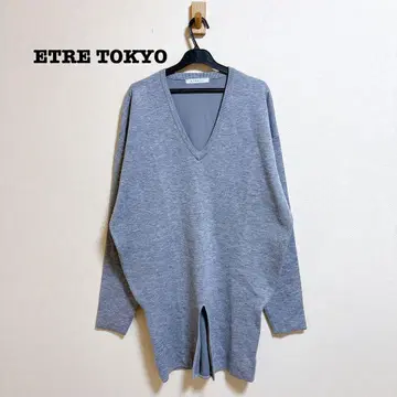 새상품급 ETRE TOKYO W 페이스 브라우징 니트 풀오버