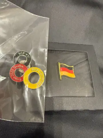 독일 국기 오사카 만박 2025 한정 핀 배지 세트