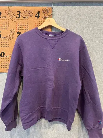 Champion 퍼플 맨투맨 M 사이즈