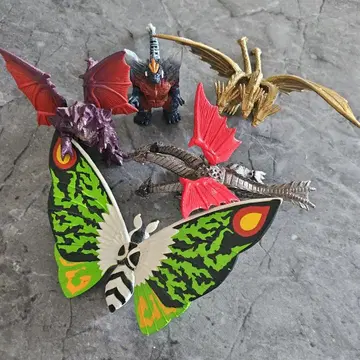 고질라 괴수 미니 피규어 5종 세트