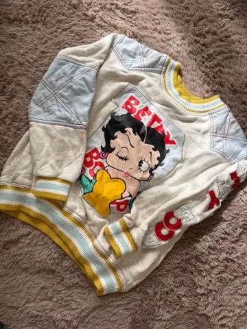 베티 bettyboop 맨투맨 트레이닝복 빈티지