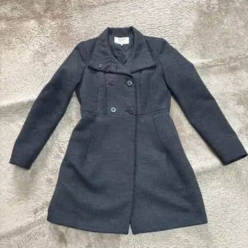ZARA Trafaluc 그레이 더블 브레스트 코트