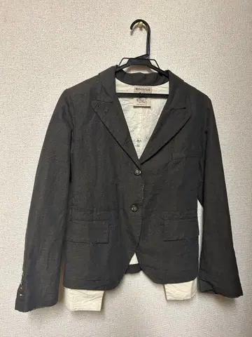 SEMI-COUTURE 다크 그레이 테일러드 자켓