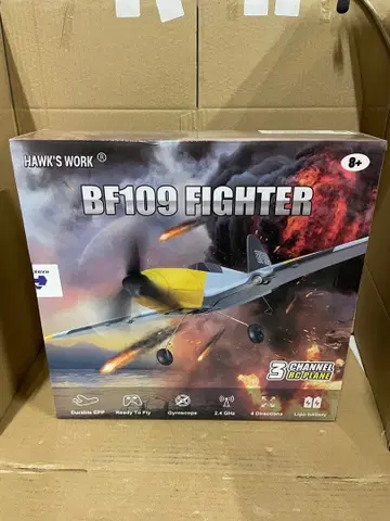 HAWK'S WORK 3채널 RC 비행기 BF-109
