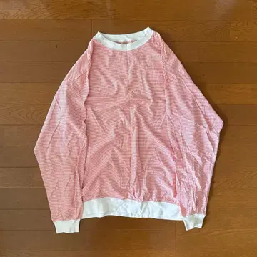 Marka 23S/S 오가닉 코튼 보더 천축 롱 T