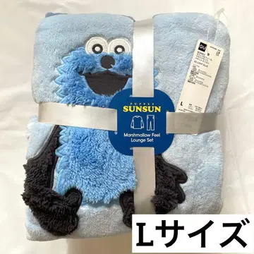 [ 새상품 ] GU 퍼펫 순순 마쉬멜로우 필 라운지 세트 룸웨어 L