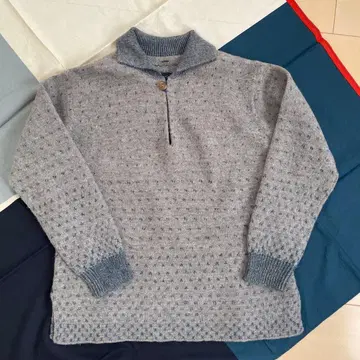 팔라스 팰리스 7G 도트 무늬 융모 프론트 오픈 풀오버