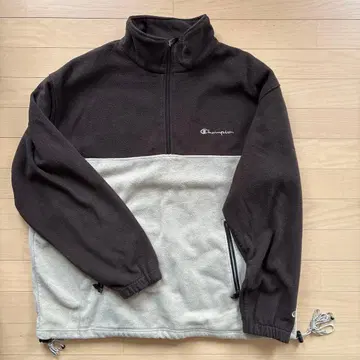 Champion 플리스 자켓 브라운/베이지