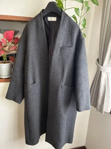 SLY 노카라 코트 그레이