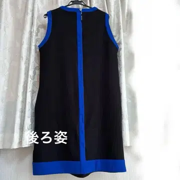 pierre cardin 슬리브리스 원피스 블랙/블루