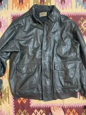 VTG LL Full Zip A-2 Aviator Bomber Coat