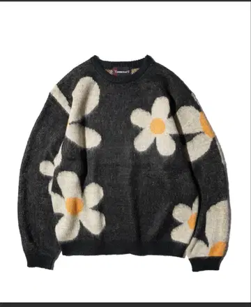 샤기 크루 스웨터 모헤어 터치