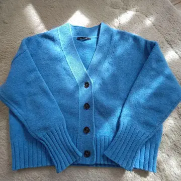 MACPHEE 맥피 파랑 가디건 S