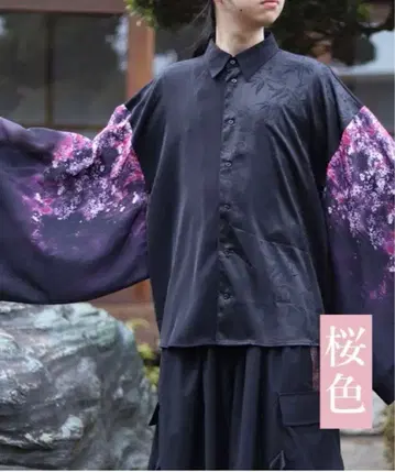 수양벚꽃 와소매 셔츠