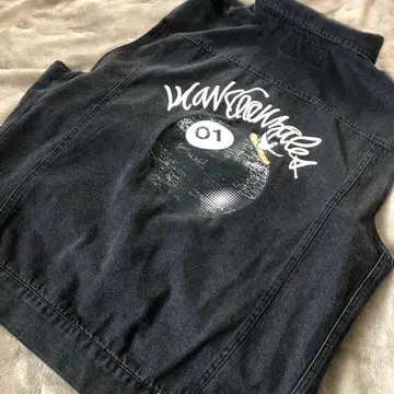 Mark Gonzales 마크곤잘레스 데님 베스트 당구 L