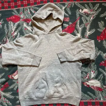 그레이 후드 부착 후드티 코튼 100%