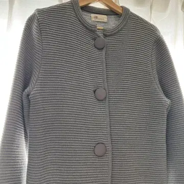 그레이 니트 코트