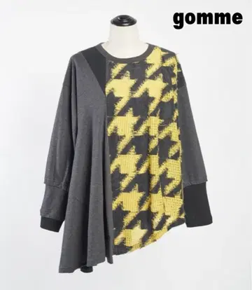 고무 컷 하운드 투스 사이드 다트 T