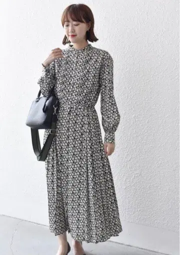 SHIPS 꽃무늬 긴팔 원피스